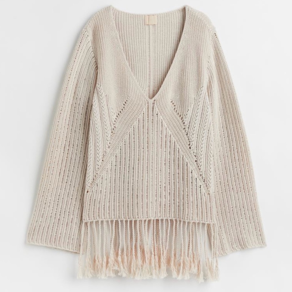 H&M Fringe Sweater